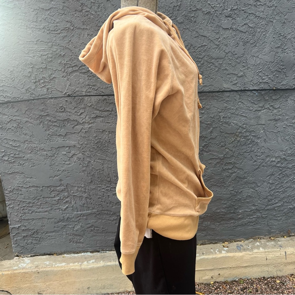 RUE21 Beige Pullover‎ Tan Fleece Hoodie Sweatshirt Size Small “honey” - Picture 3 of 11